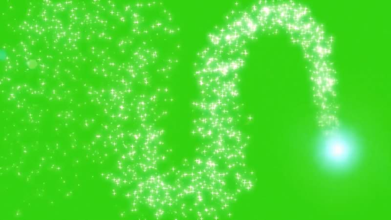 绿幕视频素材运动闪光粒子