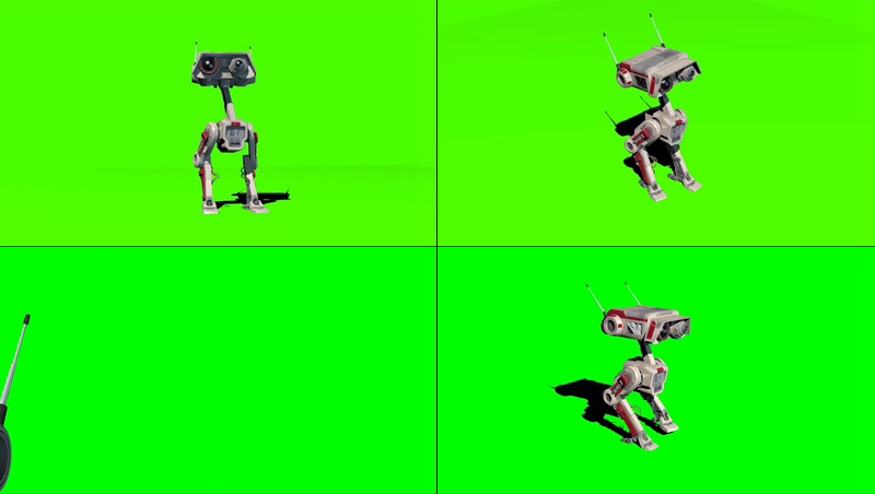 绿幕视频素材BD-1机器人