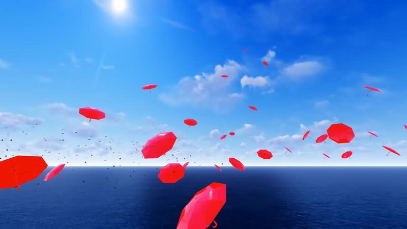 [2K]海面天空中飘浮的红色雨伞.jpg
